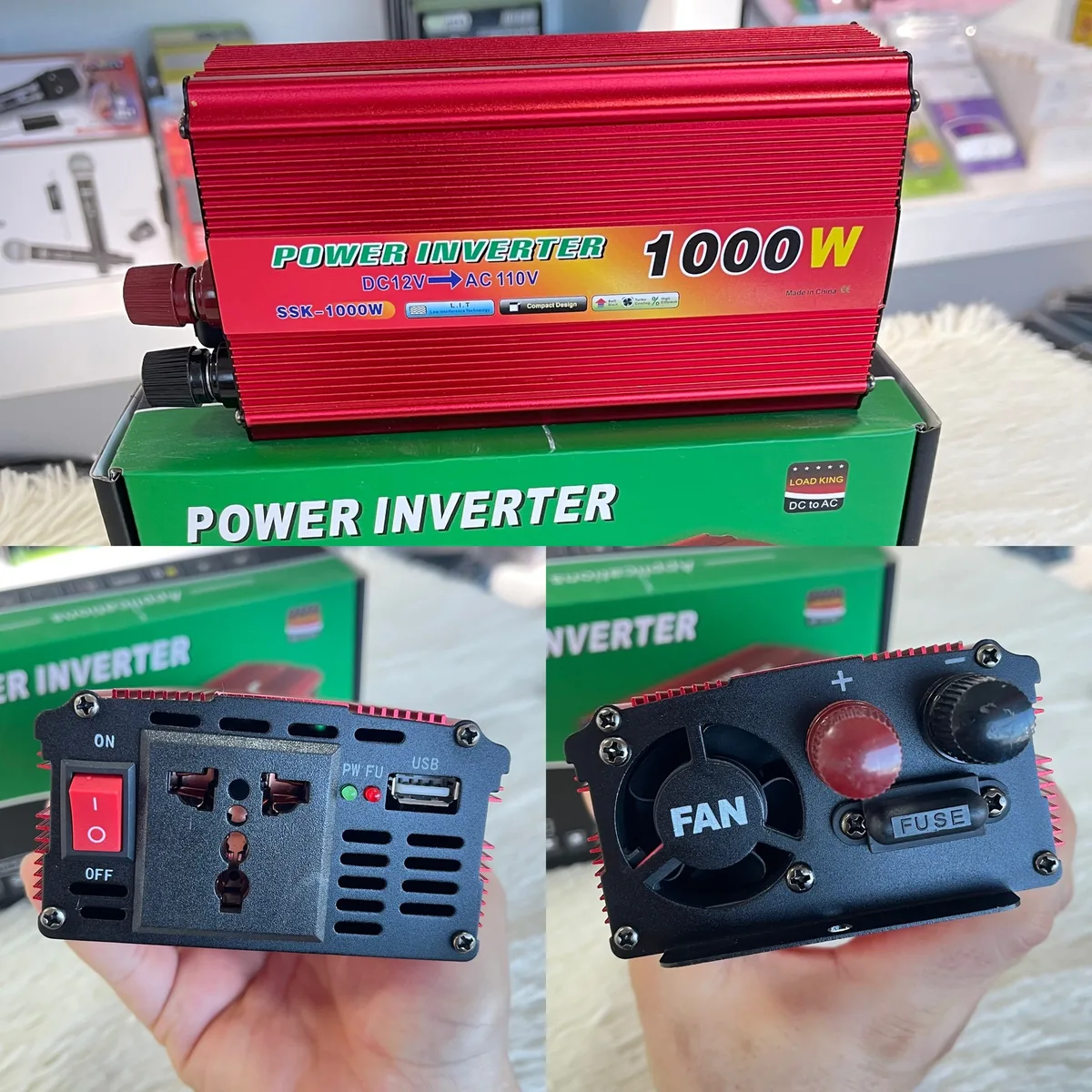 Inversor de Voltaje 12V a 110V